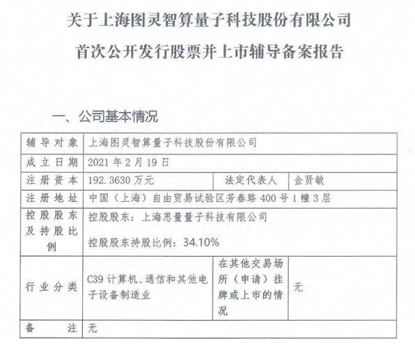 量子计算赛道升温 图灵量子启动IPO，国泰海通辅导赋能